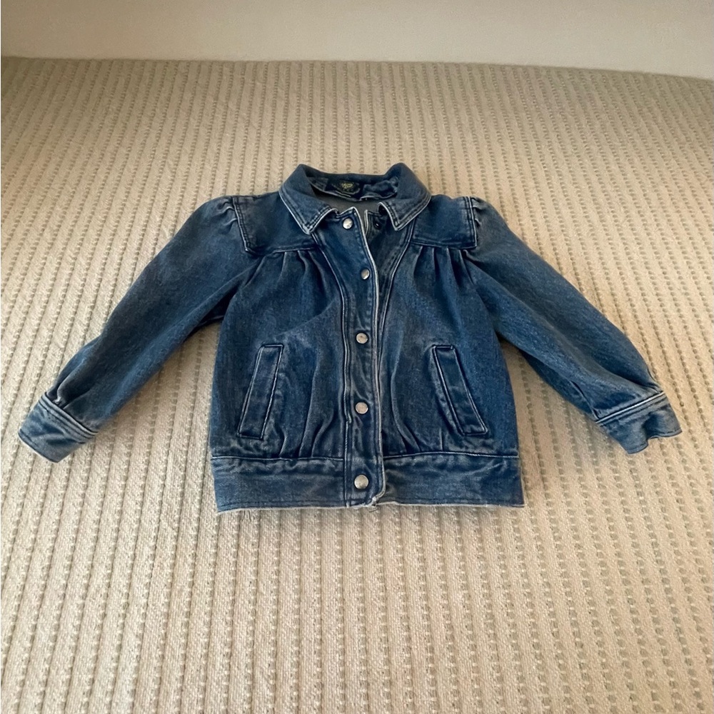 Vintage - Girls' Blue Jean Denim Jacket with Snap Front - Spring Creek